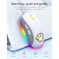 Miniatyrbilde 5 av 5: Katt Pot Rgb Gaming Mus, Stille Optisk Datamus Usb Kablet Med 6 Justerbare Dpi Opp Til 7200, Rgb Belysning, 6 Programmerbare Knapper For Windows/vi