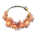 Miniatyrbilde 1 av 5: LED Blomsterkrone, Blomsterkrans Hodebånd Lysende LED Blomsterhodeplagg Blomsterhodebekledning shape5