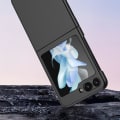 Miniatyrbilde 5 av 5: Slankt, matt flip-deksel til Samsung Galaxy Z Flip 5, ensfarget hard PC, støtsikkert Galaxy Z Flip 5-deksel Black