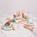 Miniatyrbilde 4 av 5: Leke Kjøkken Tilbehør Mikser i Tre Leke Mat Sett for Barn Kjøkken Rollespill Leker Blender Bakekaker Leke Sett Matlaging Kjøkken Leker for Birthday Cake Set