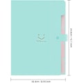 Miniatyrbild 2 av 5: Expanderbar mapp med flikar, A4-pappersfickor, dragspelsdokumentväska, organiser