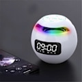 Miniatyrbillede 2 af 5: Farverig trådløs bærbar Bluetooth-højttaler med LED-lys, mini-woofer med mikrofon og FM-kugle med belyst højttaler C