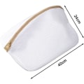 Miniatyrbilde 3 av 5: 2 Pakning Mesh Vaskeposer For Sko, Vaskemaskin Vaskeposer Mesh Vaskeposer Med Glidelås For Å Beskytte Sko
