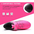 Miniatyrbilde 4 av 5: Fotballsko for barn, gutter og jenter, Fg/Ag baseballsko for ungdom, atletiske komfortable fotballsko for utendørs og innendørs bruk Fuchsia Black EU32