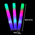 Miniatyrbillede 2 af 5: 30 stk. Skum Glow Sticks - 19\" Blinkende LED Lysende Skum Sticks Multi Farve Batons Lys, Selvlysende Festposer