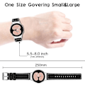 Miniatyrbillede 5 af 5: Justerbar udskiftningsurrem i læder til Samsung Galaxy Watch4 Classic 42/46mm/ Active 40/44mm Black
