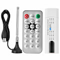 Miniatyrbilde 1 av 5: USB 2.0 Tuner DVB-T2 / DVB-T DVB-C DAB SDR FM USB-pinne Digital HDTV F Bærbar PC