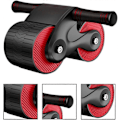 Miniatyrbillede 3 af 5: Ab Roller Træningsudstyr Automatisk Tilbagespring Abdominal Hjul AB Roller Core Træningsudstyr ABs Roller Hjul Gym Tilbehør Træning Hjemme Red