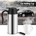 Miniatyrbild 2 av 5: Elektrisk vattenkokare för bil, 750 ml vattenkokare uppvärmningskopp kaffekopp resevattenflaska snabb uppvärmning för camping båt lastbil - BPA-fri