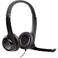 Miniatyrbilde 1 av 5: Logitech H390 Kablet Headset, Stereohodetelefoner med Støyreduserende Mikrofon, USB, Innebygde Kontroller, PC/Mac/Laptop - Svart
