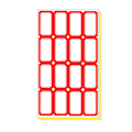 Pikkukuva 1 / 5: 140 Arkia, - Tiedostokansio Tarrat, vedenpitävä Tarra Nimi Tarra Kotiin - Punainen/sininen style 1 Red 140 sheets