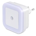 Miniatyrbild 1 av 5: Nattlampa med LED, rörelsesensor, dimljus, automatisk/på/joint energistickkontakt, PIR-sensor, riktningsljus, varmt vitt, barn