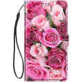 Miniatyrbillede 1 af 5: (Style 4) chooseu Etui til Huawei P Smart 2019 Læder Etui med Silikone Stødsikkert Wallet Flip Etui og Folio Stand Funktion Stilfuldt Mønster til Pige
