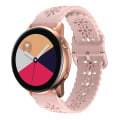 Miniatyrbillede 2 af 4: Silikone Udhulet Blommeblomst Armbåndsrem Til Samsung Galaxy Watch 5 40mm/44mm/Watch 5 Pro 45mm Pink