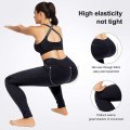 Miniatyrbilde 3 av 3: Sportsleggings for kvinner Yogabukser med 2 lommer, Svarte sportsbukser yogabukser
