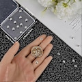Miniatyrbild 3 av 5: 1 Ask 30 st Crimp-pärlöverdrag 925 Sterling Silver Platta Runda Pärltoppar Knopöverdrag Länkkoppling