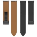 Miniatyrbillede 5 af 5: 20mm Læder Foldespænde Urrem til Samsung Galaxy Watch6 40mm 44mm/Watch6 Classic 43mm 47mm Brown