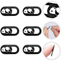 Miniatyrbild 3 av 5: 6 st söta panda mönster glidande kameraöverdrag integritetsskydd webbkameraskydd för bärbar dator