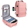 Miniatyrbild 1 av 5: Stor Resväska Ryggsäck Kvinnor, Handbagage Ryggsäck Män, Vandring Ryggsäck Vattentät Utomhus Sport Ryggsäck Casual Daglig Ryggsäck Skola Väska Passar 14 Tums Laptop A