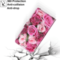 Miniatyrbillede 4 af 5: (Style 4) chooseu Etui til Huawei P Smart 2019 Læder Etui med Silikone Stødsikkert Wallet Flip Etui og Folio Stand Funktion Stilfuldt Mønster til Pige