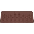 Miniatyrbillede 2 af 5: Skakform Silikone Chokoladeform, 16-hulrums Bageform Silikoneform Kan Lave Chokolade Slik Gelé Isterning Kage Bagværk