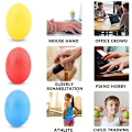 Miniatyrbild 2 av 5: Handtränare Fingertänare Äggformade Greppbollar 3 Stycken Klätterboll Handträning Enhet Handförstärkande Stressbollar Slumpmässig Färg