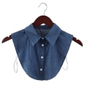 Miniatyrbilde 1 av 5: Skjorte med falsk krage for kvinner og menn, avtakbar jakkekrage, bluse, topp, falskt slips, blonde, mote