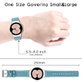 Miniatyrbillede 5 af 5: Justerbar udskiftningsurrem i læder til Samsung Galaxy Watch4 Classic 42/46mm/ Active 40/44mm Blue