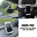 Miniatyrbilde 4 av 4: Universal Bling Mobilholder, 360-justerbart Bilfeste med Ekstra Luftventilbase, Krystallbilinteriørdekorasjon, For Frontrute, Dashbord
