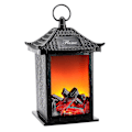 Miniatyrbild 1 av 5: Bäst säljande simuleringsbelysning öppen spis lykta festdekoration batteridriven vacker atmosfär dekorativ flamma lampa M