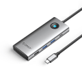 Pikkukuva 1 / 5: in 1 Telakointiasema HD+VGA PD 100W Lataus Gigabit Ethernet Monitoiminen Type-C Hub Dark Grey
