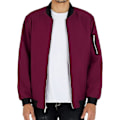 Miniatyrbild 1 av 5: Herr Casual Lättviktsjacka Softshell Flight Bomberjacka Varsity Vindjacka Dark Red M