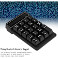 Miniatyrbilde 4 av 5: Numerisk tastatur, 19 taster bærbar trådløs talltastatur Bluetooth Numpad for datamaskin bærbar PC, 10m Bluetooth-tilkobling, lang arbeidstid