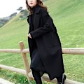 Miniatyrbillede 2 af 4: Dame Overfrakke Vinter Varm Trenchcoat Lang Jakke Casual Overtøj Top 4XL