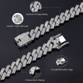 Miniatyrbillede 3 af 5: Cuban Links Kæde 13mm Iced Out Cuban Link Halskæde Guld Sølvbelagt Halskæder Kæde Diamantkæde Hip Hop Smykker Gave 13Mm