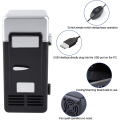 Miniatyrbilde 5 av 5: LED Mini USB Kjøleskap Bærbar USB Kjøleskap Drikkevare Bokser Kjøleskap & Varmer
