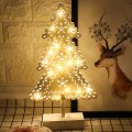 Miniatyrbillede 1 af 5: LED Stjerne Rattan Hul Form Bordlampe Juledekoration size2