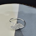 Miniatyrbilde 2 av 5: Serviettringer Bryllupsholder Metallblader Servietter Rhinestone Spenne For Bryllup, Morsdag, Fest Feire Festival Middagsborddekorasjon (20 stk, S