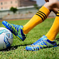 Miniatyrbild 4 av 5: Unisex fotbollsskor för konstgräs | Utomhus/inomhus pojkar flickor professionell futsal fotbollsträning fast mark fotbollsskor blue EU43