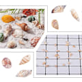 Miniatyrbilde 4 av 5: Omtrent 129g Skjellperler Kauri Skjellperler Naturlige Skjellperle-smykker for Smykkelaging DIY Håndverk og Hjemmeinnredning