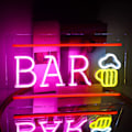 Miniatyrbillede 1 af 5: LED dekorativt neonskilt BAR ølglas soveværelse atmosfære lys bar bogstavformet lys