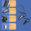 Pikkukuva 3 / 3: Kannettavat urheilu vedenpitävät langattomat in-ear kuulokkeet, Bluetooth-nappikuulokkeet langattomat kuulokkeet Bluetooth-kuulokkeet juoksuun kävelyyn kuntosalille pyöräilyyn black