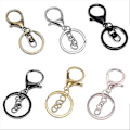 Pikkukuva 5 / 5: 10 kpl Metallinen Kääntyvä Lukko Avaimenperä Metallinen Hummerilukko Avaimenperä Korut Tee-se-itse Rose Gold