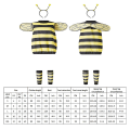 Miniatyrbild 2 av 3: Kreativ Halloween Xmas Bi-dräkt för vuxna med vingar Söt bi-cosplaydräkt Maskeraddräkt Yellow XL