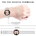 Miniatyrbillede 5 af 5: Justerbar udskiftningsurrem i læder til Samsung Galaxy Watch4 Classic 42/46mm/ Active 40/44mm White
