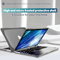 Pikkukuva 5 / 5: PC-läppärikotelo jalustalla MacBook Air 13\" A1932/A2179/A2337 -malleille, Suojaava kannettavan tietokoneen suojus Grey