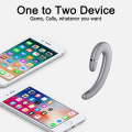Miniatyrbilde 3 av 5: Ørekrok Bluetooth Trådløse Hodetelefoner, ikke Øreplugg Headset Med Mikrofon, Enkelt Øre Støyreduserende Øretelefoner Smertefri Bruk Med Ørepropper Silver