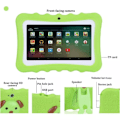 Pikkukuva 2 / 9: 7\" Lasten Tabletti Android Tabletti PC 8 Gb Rom 1024 * 600 Resoluutio Wifi Lasten Tabletti PC Vihreä