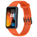Miniatyrbillede 4 af 5: Blød Silikone Åndbar Udskiftningsrem til Huawei Band 8 Orange