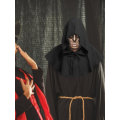 Pikkukuva 5 / 5: 2023 Keskiaikainen viitta hupulla miehille ja naisille, cosplay-asu, kaapu, hupullinen viitta, poncho red